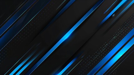 Obraz premium Abstract Blue and Black Graphic Design