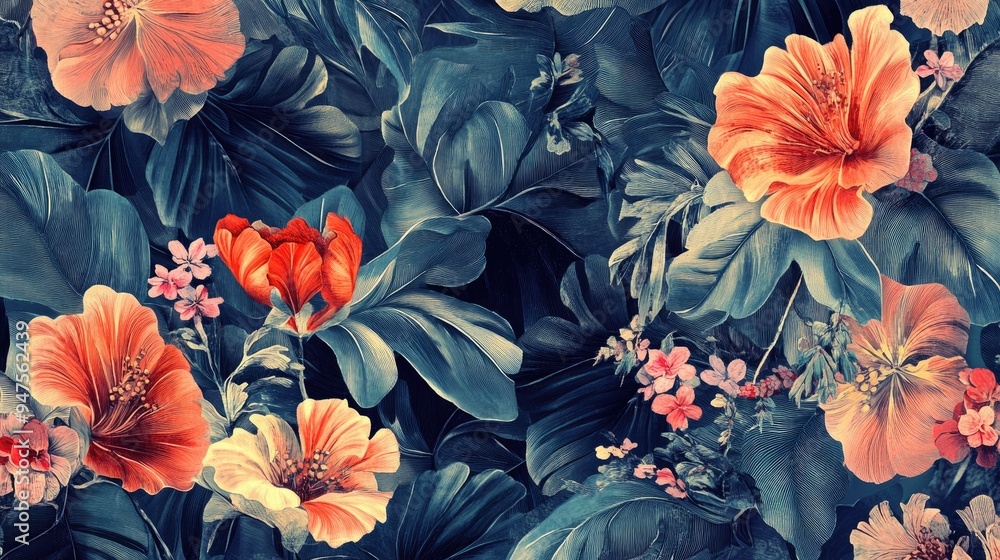 Poster Textile and Wallpaper Print Design Background Print Patterns