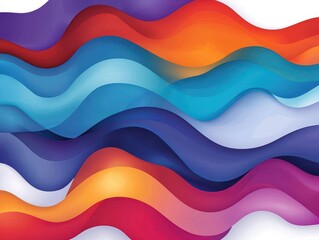 Obraz premium Vector art of air currents, clean and modern design set, abstract flow