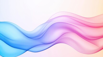 Obraz premium Air flow vector set, abstract lines, clean and minimal element