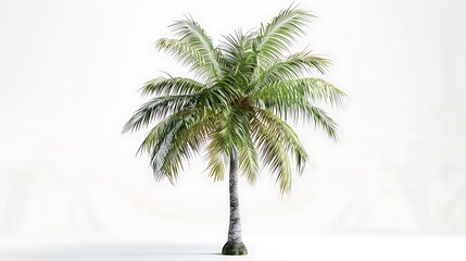 Obraz premium Palm Tree Isolated on White Background