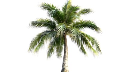 Palm Tree Isolated on White Background