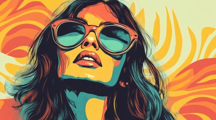 Retro Inspired Groovy T shirt Design Featuring Vintage Style Elements