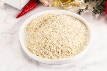 Indian cuisine - raw basmati rice