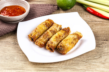 Vietnamese fried stuffed spring roll