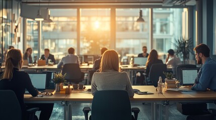 Fototapeta premium Corporate Office Scene