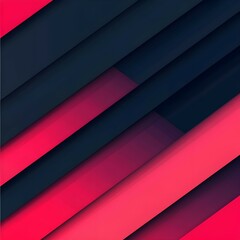 Obraz premium Red and blue, modern flat design vector background; Simple geometric shapes, Generative AI Image.