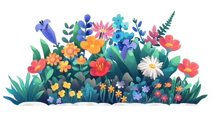 Colorful Flower Garden