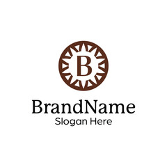 Modern elegant ornamental logo design template