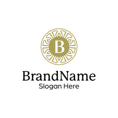 Modern elegant ornamental logo design template