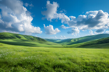 Obraz premium field and sky