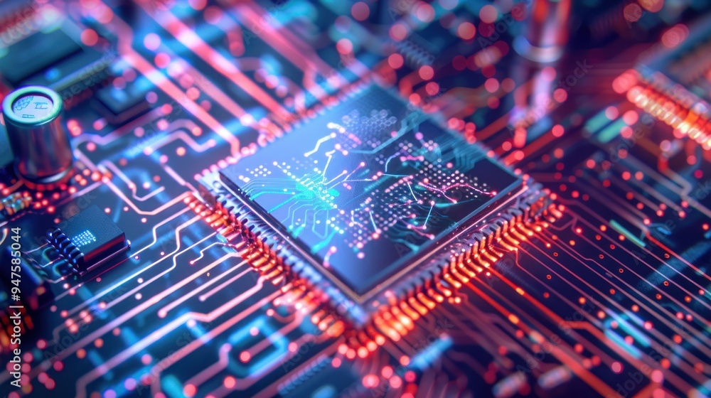 Poster circuit board with processor