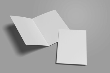 Clean Bifold Brochure Mockup for showcasing your design to clients