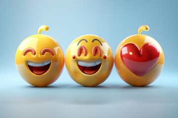Realistic and funny iOS emojis, ideal for Telegram and WhatsApp icons, with high-definition detail.