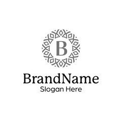 Modern elegant ornamental logo design template