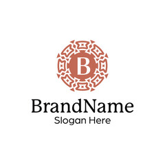 Modern elegant ornamental logo design template