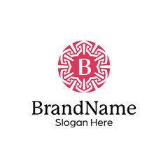 Modern elegant ornamental logo design template