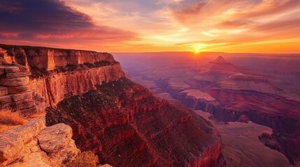 Fototapeta premium Sunrise over the Grand Canyon