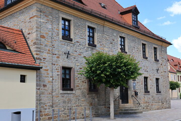 Blick in die Altstadt von Bad Lauchstädt in Sachsen-Anhalt