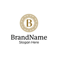 Modern elegant ornamental logo design template