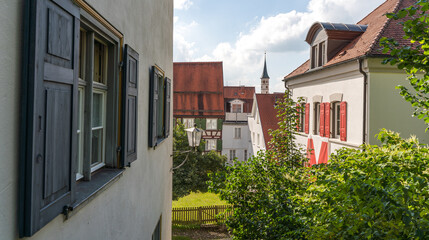 Leutkirch im Allgäu in summer in Germany