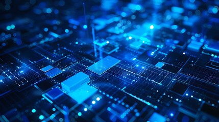 Obraz premium Abstract Digital Data Flow
