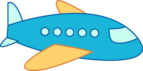 Transportation Icon Flat Sticker Design