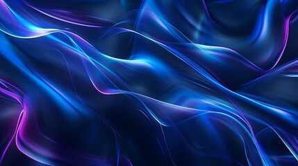 Obraz premium Abstract Wavy Background with Vibrant Blue and Purple Hues