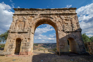 Roman triumphal arch, 1st century BC. C., Medinaceli, Soria, autonomous community of Castilla y Le&oacute;n, Spain, Europe