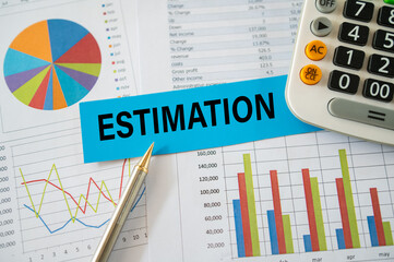 Estimation word with project cost estimate report and calculator.