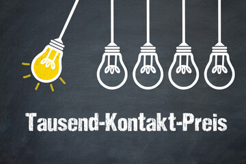Fototapeta premium Tausend-Kontakt-Preis 