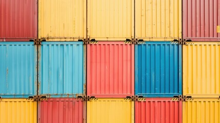 Fototapeta premium A group of logistics professionals strategizing and planning the efficient transportation and storage of freight containers The image showcases the depth of field