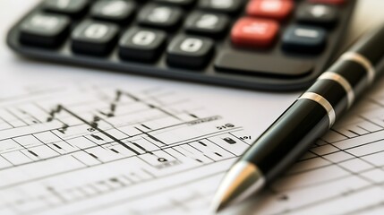 Financial Analysis: Calculator, Pen, and Graph