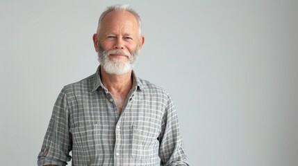 Obraz premium The Smiling Senior Man
