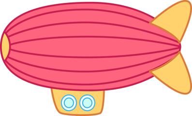 Transportation Icon Flat Sticker Design