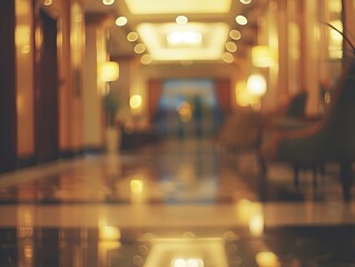 Blurred hotel background