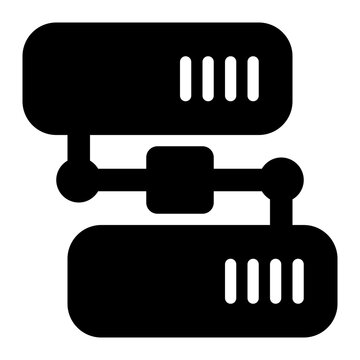 odbc, connectivity, api, protocol, database solid or glyph icon