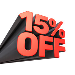 3D black long shadow with  of percentage 15%