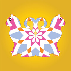 Cat coloring book for cat lovers. two cat illustration for t shirt, pattern,mandala background art, cute cat, cat line art for you..cute animal cat with heart and quote for web, greeting card