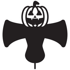 Jack O Lantern Solid Black