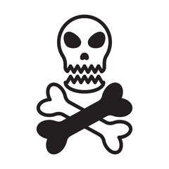 Skull Solid Black