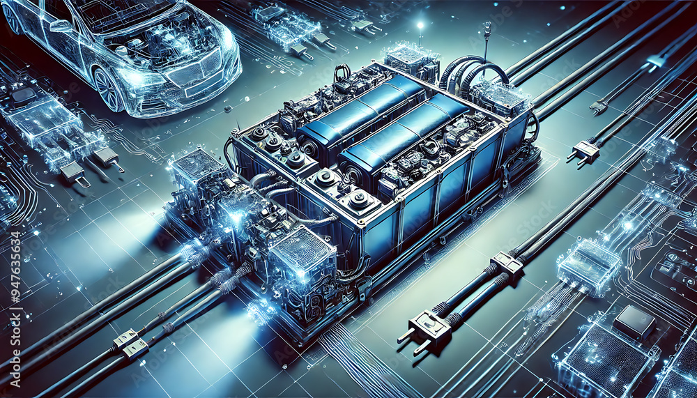Aufkleber digital circuitry with optical connections and components in a technology background