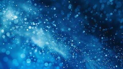 Fototapeta premium Abstract Blue Dust Explosion