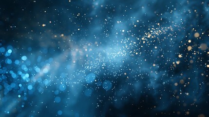 Obraz premium Abstract Blue Dust Explosion