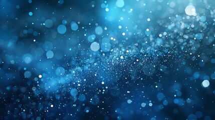 Abstract Blue Dust Explosion