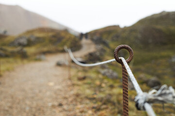 Trail Through a Steaming Volcanic Landscape, Iceland