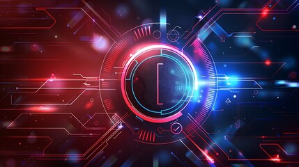 Abstract Futuristic Technology Background