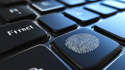 Fingerprint  on Keyboard Key