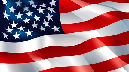 Celebrate Independence Day with Patriotic American Flag Pattern - Fourth of July Stock Vector