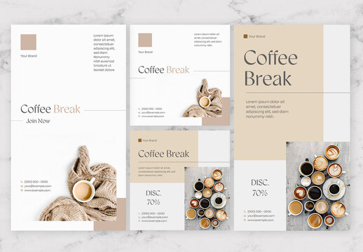 Beige and White Post & Story Coffee Shop